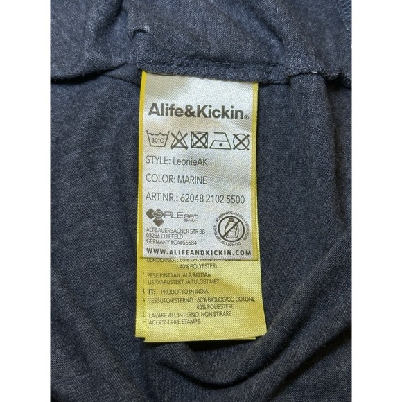 Alife and Kickin LeonieAK Women's Long Sleeve Shirt Marine Blue Size XL - Picture 6 of 10